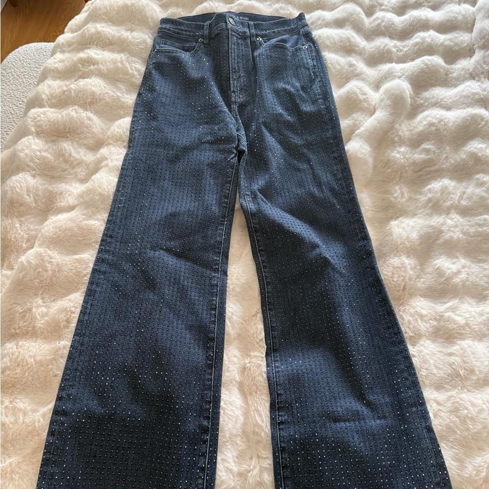 Veronica Beard Dark Blue Flare Jeans